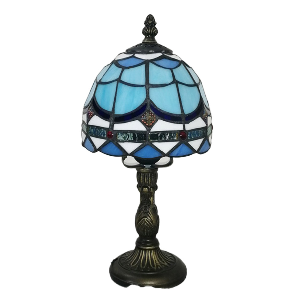 Table for Light Classical Glass LED Table Lamp Creative Bedroom Bedside Living Room Decor Desk Lamps Reading Night Stands Lllumination Lights Medieval