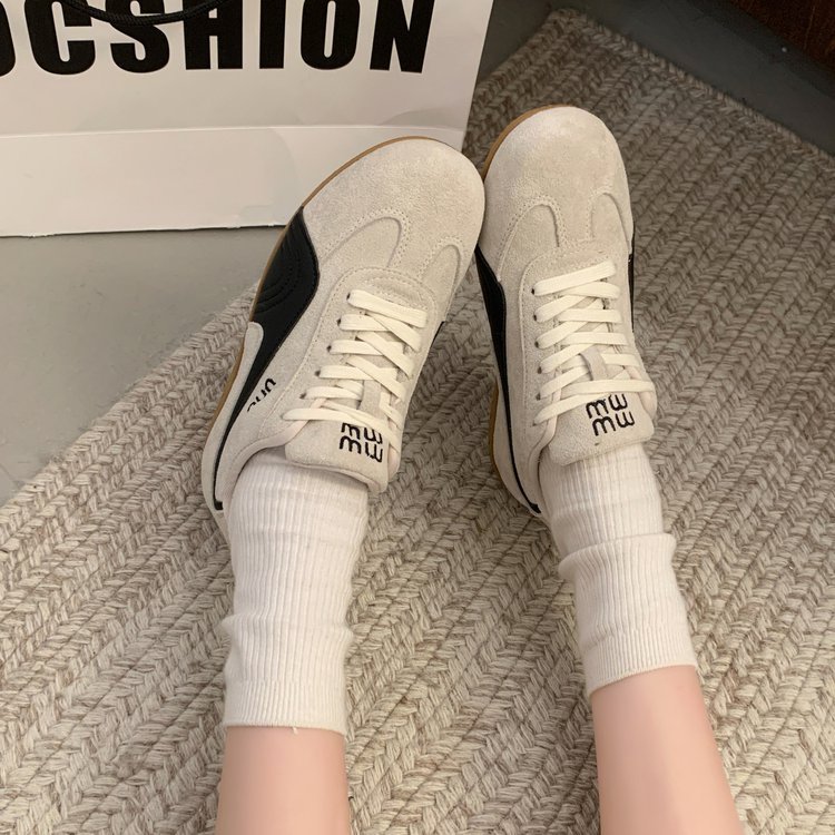 designer shoes 2025 new spring style Korean version ins daddy shoes for female students thick-soled height-increasing sports sneakers casual running s