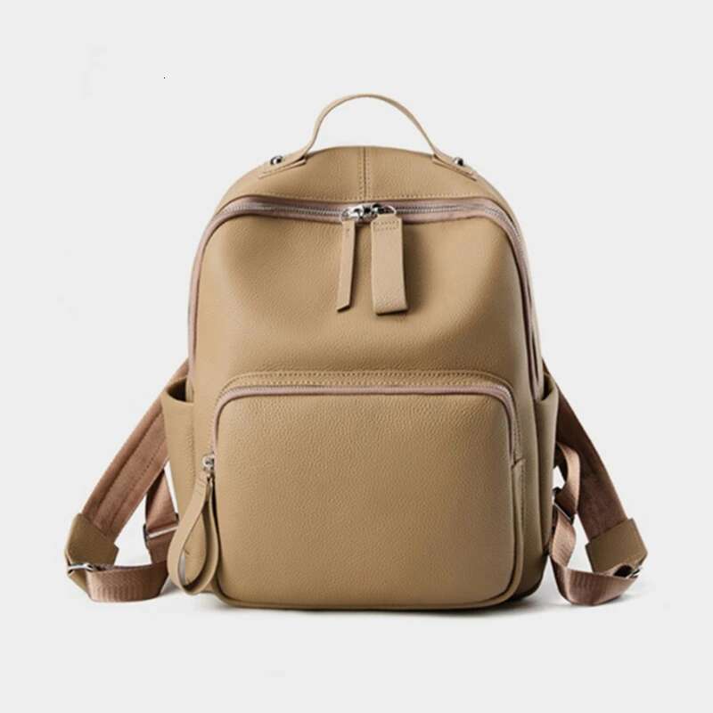 Hifashion 100% Cowhide Genuine Leather Backpack For Women 2025 Trend Designer Soft Travel Work Daypack Teenage Girls School Bags