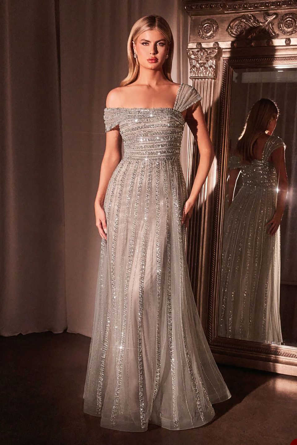 Gorgeous Prom Dresses Beads Sequins One Shoulder Floor Length Custom Made Plus Size Party Evening Dress Formal Special Occasion Vestido De Noite