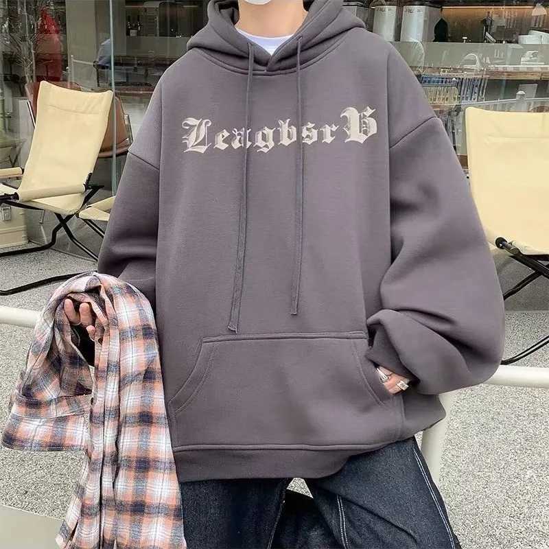 M-8XL Hoodie Mens Dalian Hoodie Loose Fashion American Classic Gothic Letter Printed Long Sleeve Double Shirt W251106