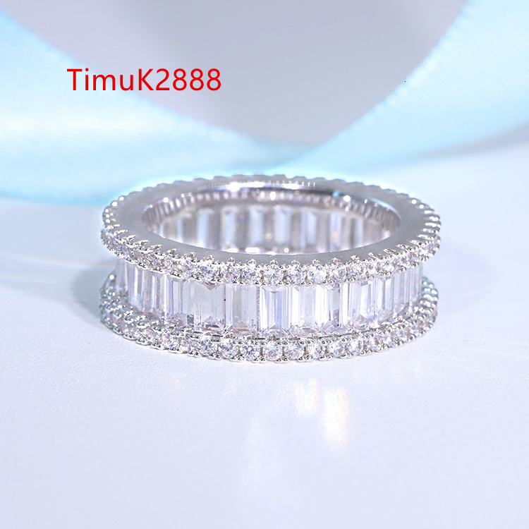 Iced Out Ring Fashion Hip Hop Jewelry Tungsten Moissanite Mens Rings Engagement Ring Custom Size 925Silver