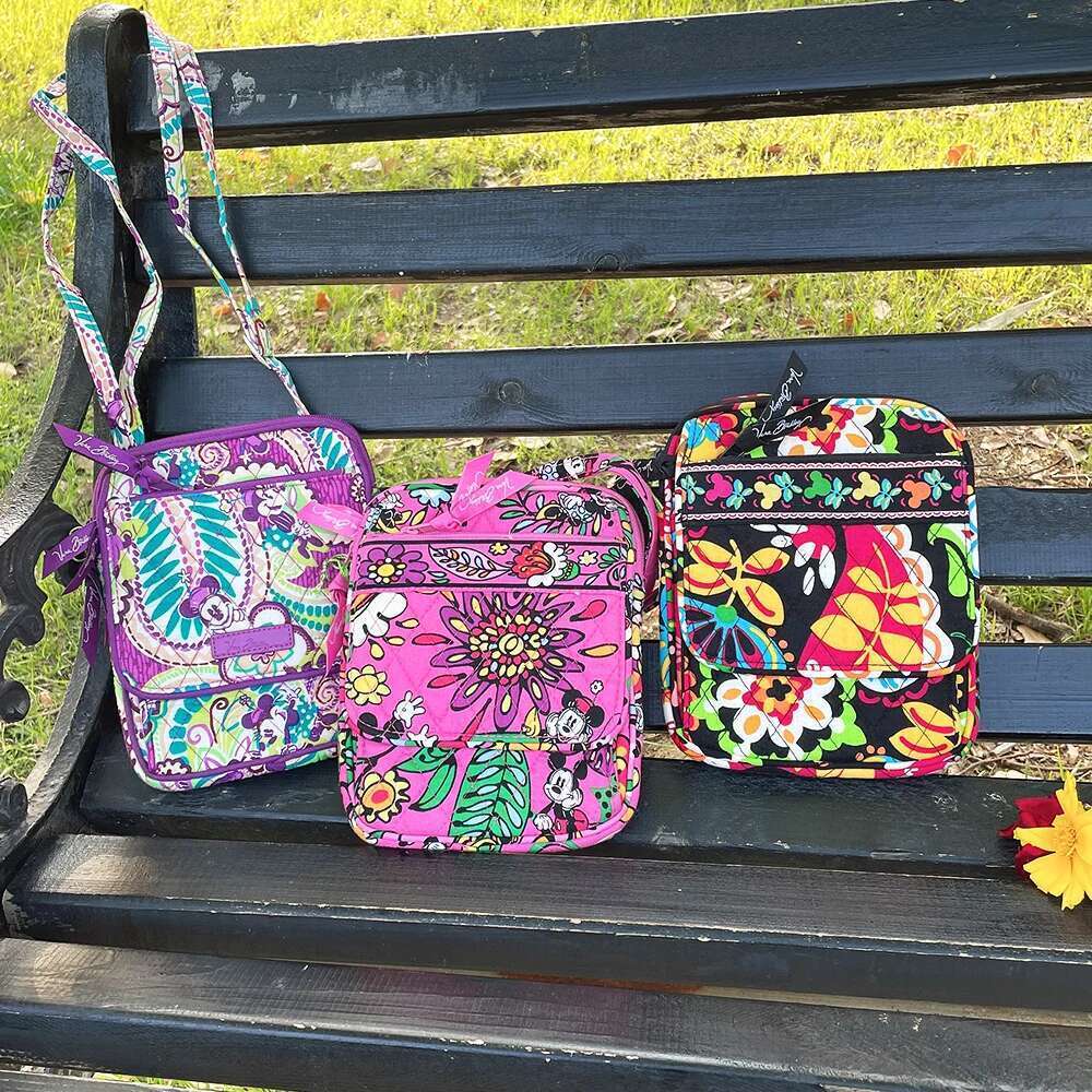 VB slanting small cotton environmental protection printed phone bag