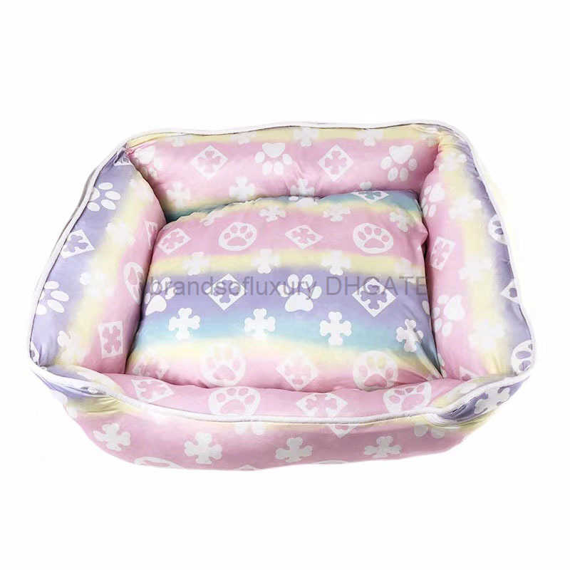 Pet Round Nest Method Fight Chenery corgi Mat Dog Nest Ice Nest Cooling Nest Hot Dog Bed in Summer