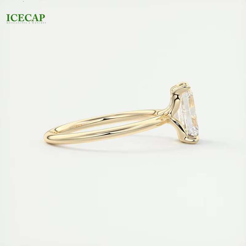 Icecap Custom Fine Jewelry Rings Ice Out S925 Sterling Silver Hip Hop Style Moissanite Stainless Steel Rings Jewelry Women