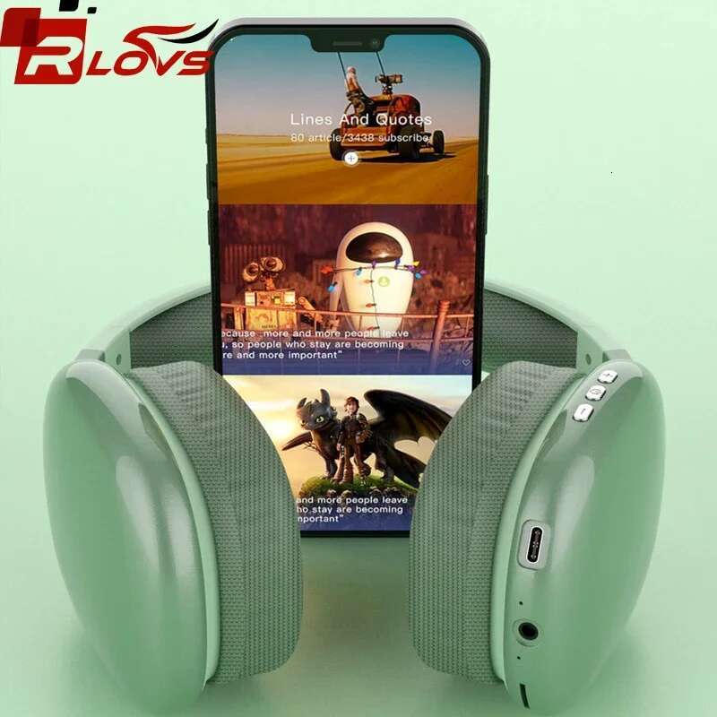 Wireless Bluetooth Headset With Mic Noise Cancelg Headsets Stereo Sound Earbuds Sports Headphones Supports TF