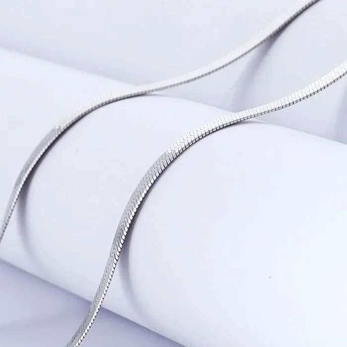 New Sterg Sier fine 4MM Blade Chain Necklace for Women MEN wedding party Jewelry Best friend Holiday gifts