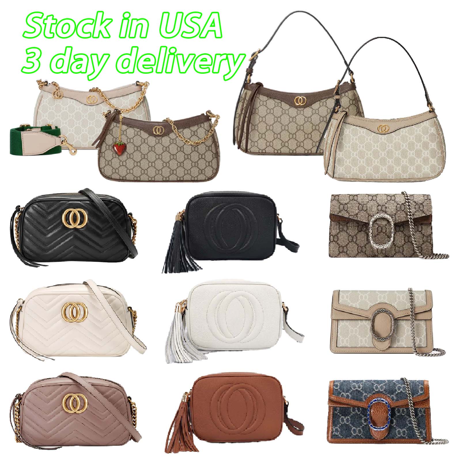 Designer Shoulder Bag Luxury Handbag High Quality Women's Wallet Fashion Canvas High Quality Crossbody Bag Flip Zipper Closure Fashion Camera Bag Underarm Bag