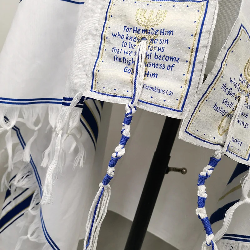 Big Size 108180Cm Je Tallit Talit Prayer Shawl Talis Scarf Women Men Talit Prayer Shawl Messianic Tallit for Christian 251103