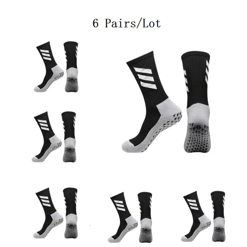 161020 Pair Non Slip Soccer Socks Men Skid Grip Football Basketball Sport Cycling 251106