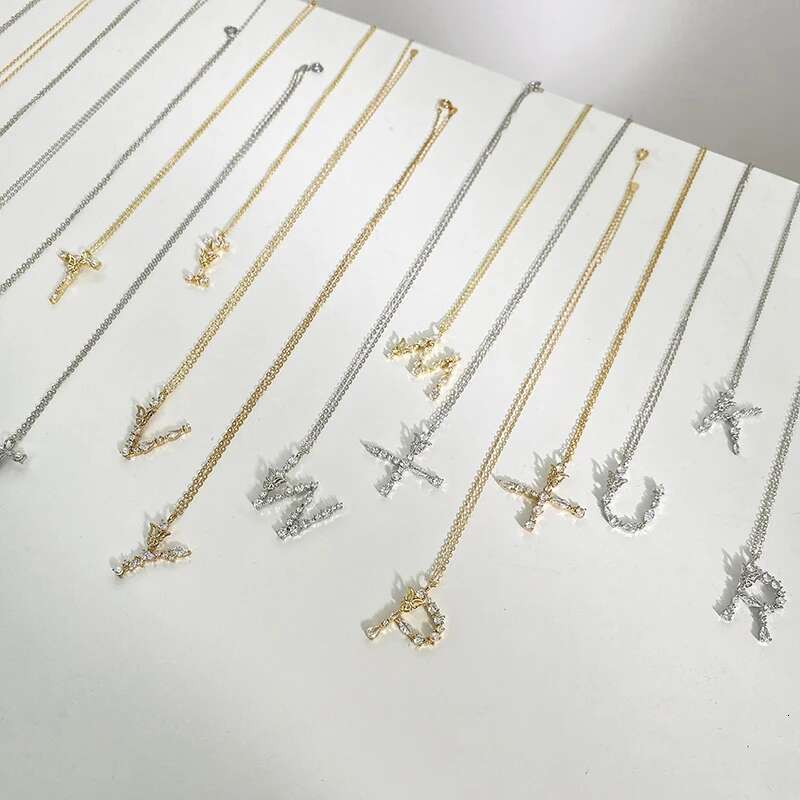 S Sterg Sier Choker Butterfly Paired With Pearls Letter Pendant Zircon Necklace Party Gift For Women Fine Jewelry