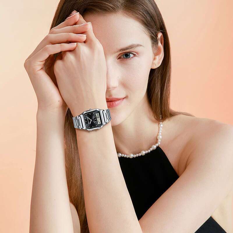 DHwatches Sanda New Business Quartz Watch Simple Men's Fashion Steel Band Wristwatch