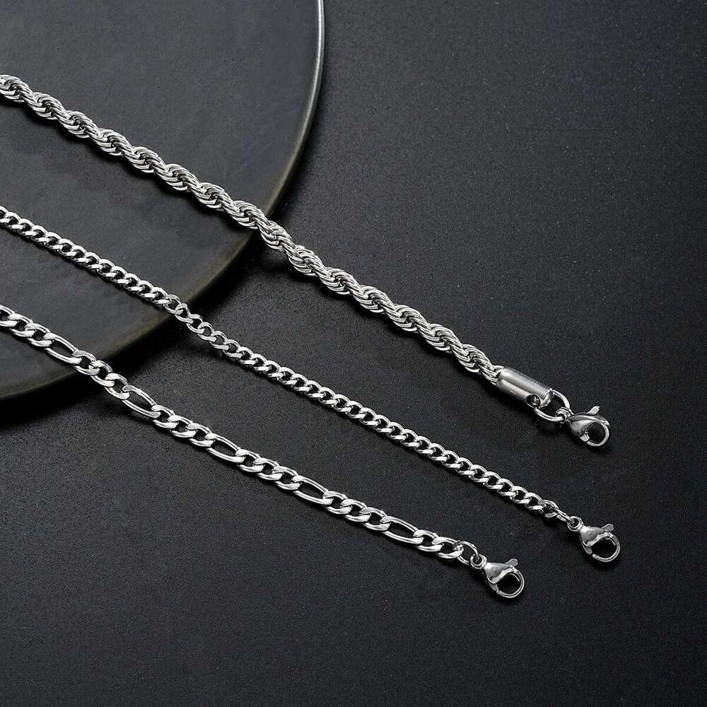 New 8 Inches sterg sier Punk Figaro Chain for Men Women Hip Hop Bracelet Party Fashion Jewelry Gifts wholesale