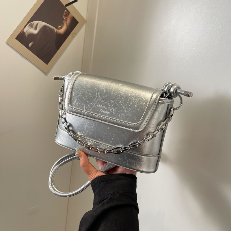 2025S Designer Women S Bag Internet Celebrity Fashion Underarm For Women Versatile Crossbody Small Square New Summer Minimalist Chain Single Shoulder 