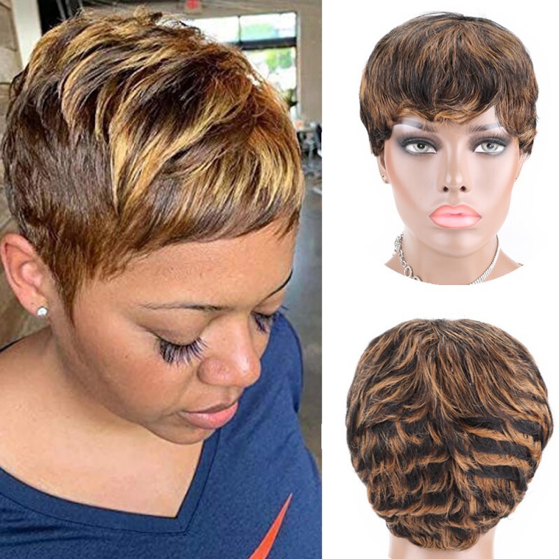 Human Hair Short Cut E Wig Hot Sale High Quality