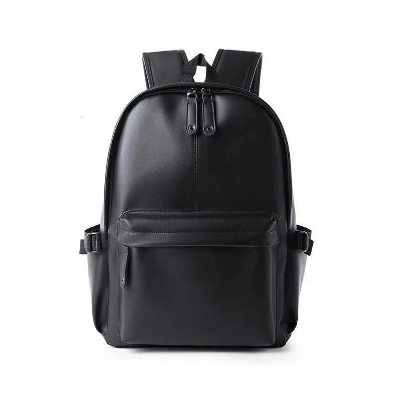 Fashionable mens backpack with large capacity waterproof commuting backpack and air cushion with solid color casual lightweight mens bag 250402