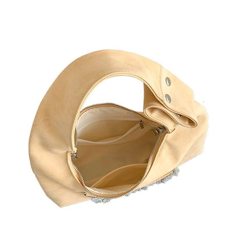 Faux Suede Small Hobos Bags For Women Designer Handbag And Purses New In Vintage Button Underarm Shoulder Bag
