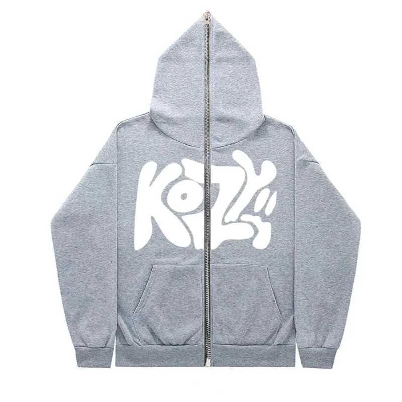 2025 unisex fashionable full zip hoodie casual zipper hoodie print pattern balances fashion and functionality Size S-3XL W251106