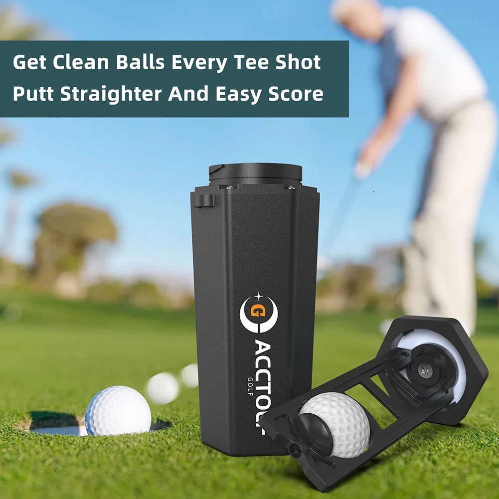 Golf Ball Washer Cleaning Machine With Towel Reusable Cart Cup Holder Portable Bag Cleaner Accessories for Gift 251106