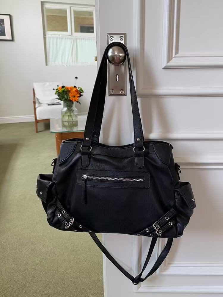 Free Shipping Cross Border Retro High-End Large Capacity Bag For Women 2025 New Simple Tote Bag Versatile Single Shoulder Commuting Bag