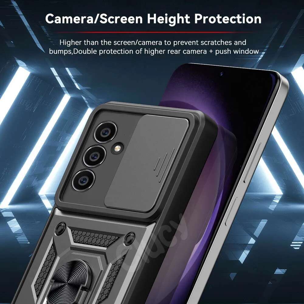 Shockproormor Case For Samsung Galaxy A15 A14 A54 A34 A55 A25 A24 A05S A04S A71 A51 A52 A23 4G 5G Car Holder Phone Cover