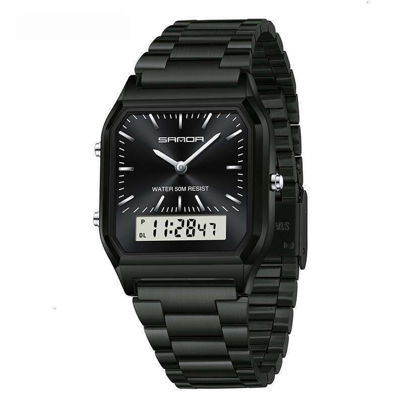 DHwatches Sanda New Business Quartz Watch Simple Men's Fashion Steel Band Wristwatch