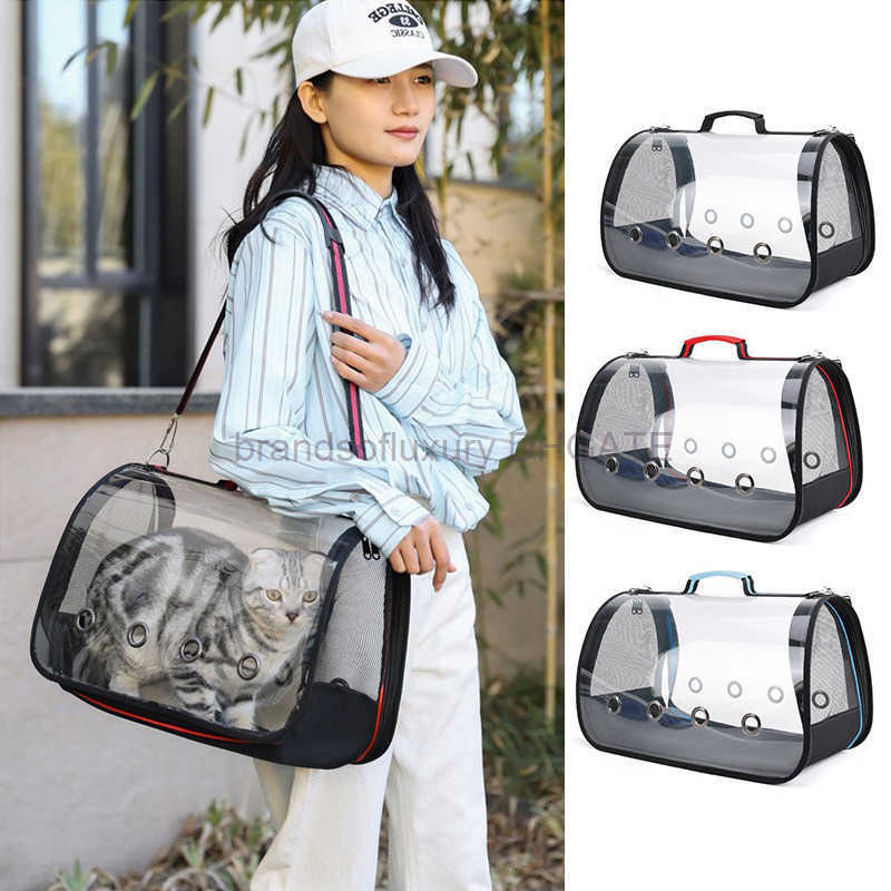 Cat bag space capsule pet bag transparent porous breathable cat bag outdoor bag hand in hand carrying crossbody car bag