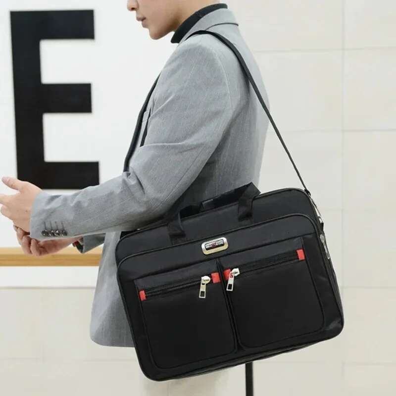 Fashion Large Capacity Men's Briefcase Multifunction 15.6" Laptop Office Male Shoulder Messenger Bag Business Handbag