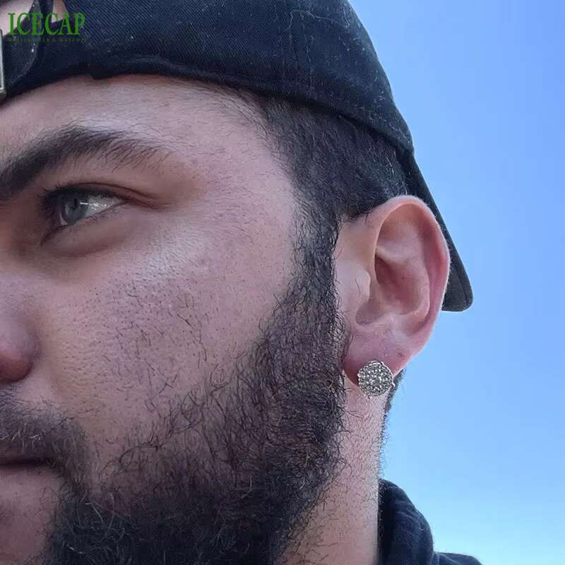 Icecap Fine Jewelry Earrings Wholesale Bulk Designer 925 Sterling Silver Earrings VVS Moissanite Diamond Earrings for Women