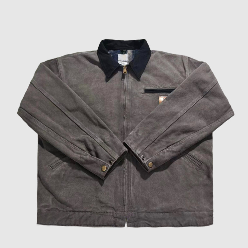 Designer Men's Jackets Carhartt Detroit Wide Coverall Jacket Loose Vintage Unisex Coat Men Women Autumn Long Sleeve Cotton Tops Casual Brands Clo