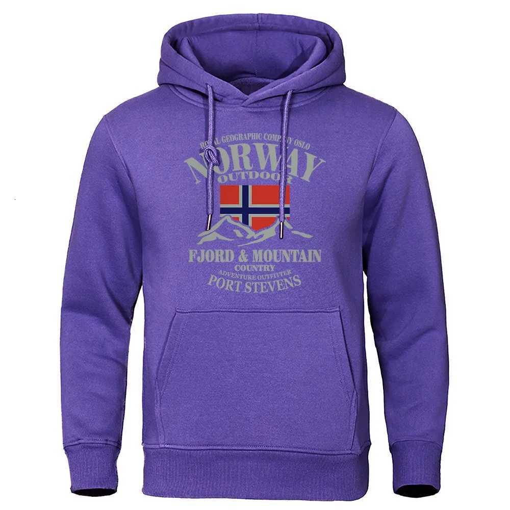 Cross border e-commerce Norway Fjord Mountain hooded sweatshirt for men and women printed hoodie for autumn and winter loose o W251106