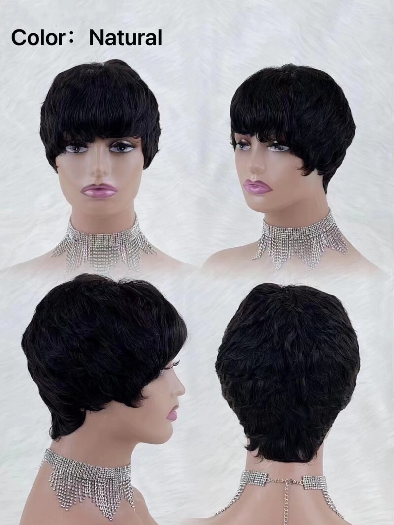 Human Hair Short Cut E Wig Hot Sale High Quality