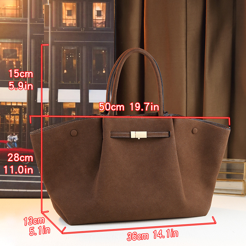 Autumn And Winter Frosted Texture Wing Large Capacity Women's Commuting Shoulder Bag, High-End Feel Handheld Armpit Bag
