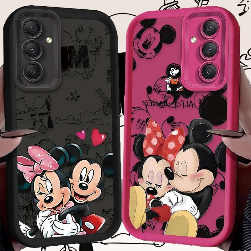 Minnie Couple Case for Samsung Galaxy A55 A35 A25 A15 A05 A05S 5G A24 A13 A23 A12 A22 A32 A52 A52S A71 A72 A51 4G