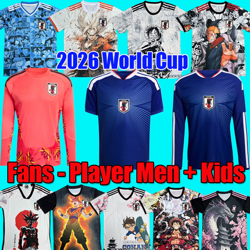Japan jersey 2026 World Cup Soccer Jerseys Classic Cartoon Tracksuit MINAMINO TOMIYASU TSUBASA u0026 More - Breathable Football Shirt for Fans player 