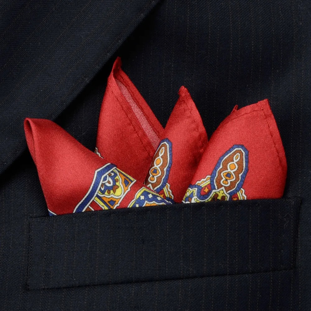 Arrival 100% Natural Silk Handmade Pocket Handkerchief Premium Square Hanky With Giftbox 250403