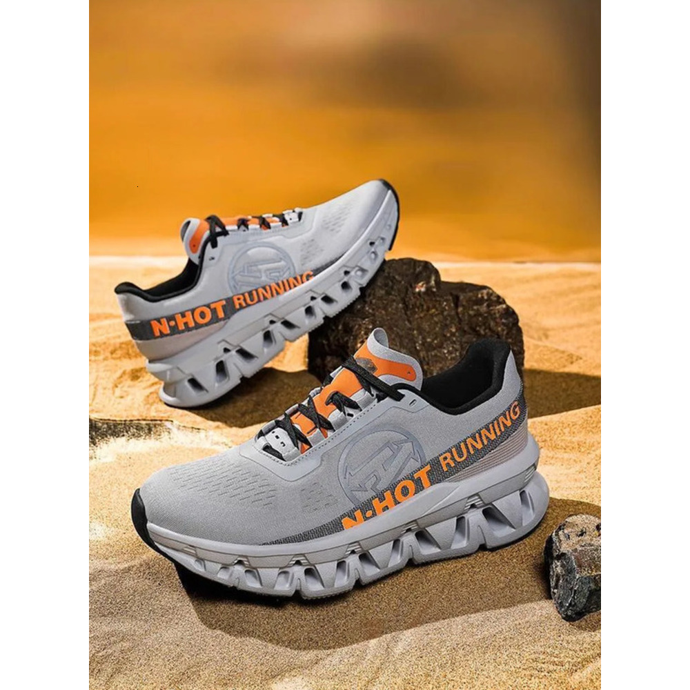 Men's Sports Shoes Spring Summer Breathable Hiking Running Shoes Thick Sole Height Increasing Shock Absorption Lightweight Soft Sole Shoes Men 