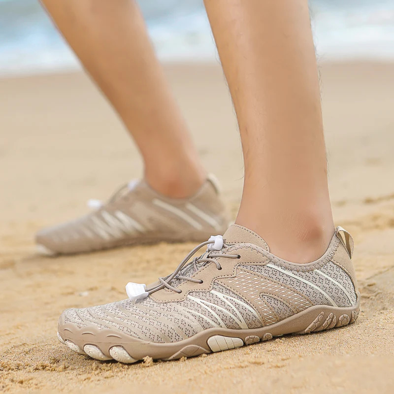 Water Shoes Men Women Quick Dry Five Finger Barefoot Outdoor Upstream Wading Swimming Aqua Shoes Summer Beach Sneakers 2025 250402
