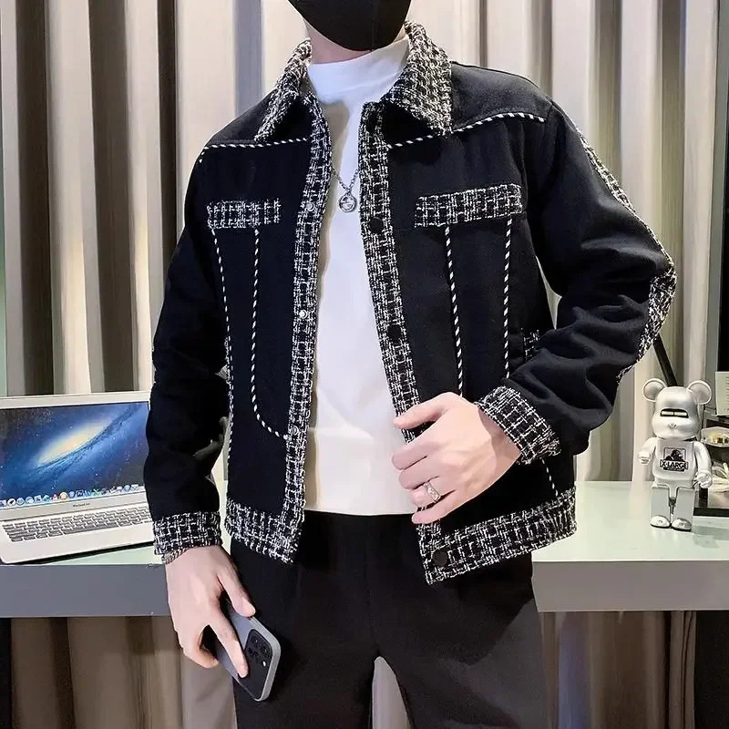 Mens Jackets Black Male Coats Winter Sales Of Splicing Deals In High Quality Sale Trendy Korean Reviews Many Stylish 251106