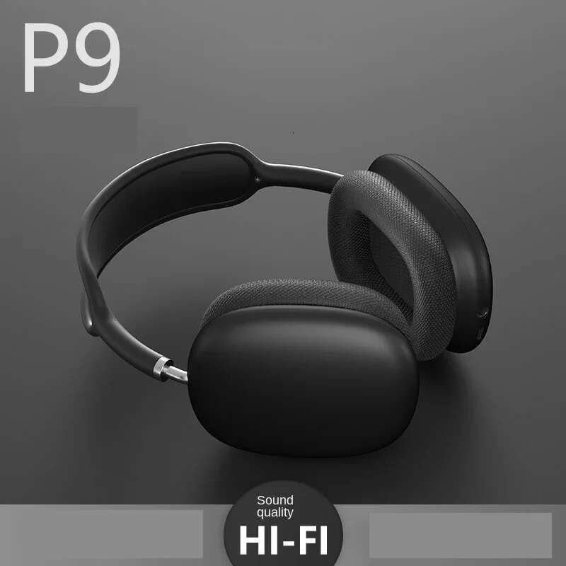 Bluetooth wireless P9 headset with microphone, noise abatement play headphones, outdoor sports