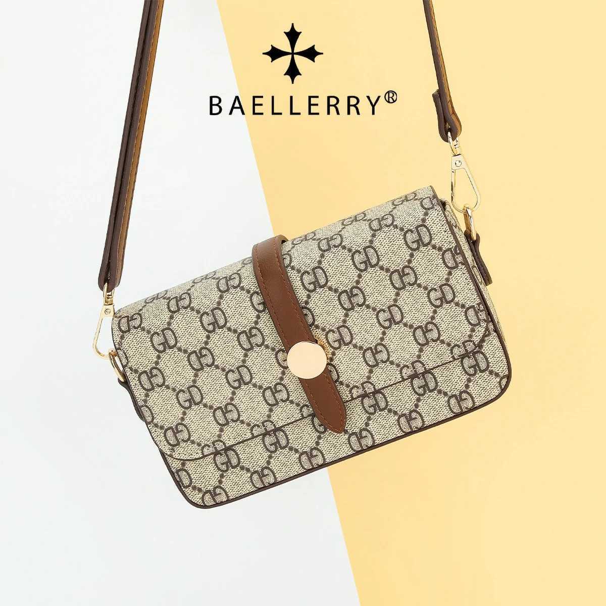Womens Large Crossbody Bag Baellerry Checkered Pattern Purse with Magnetic Clasp Casual Shoulder Bag for Daily UseW251106