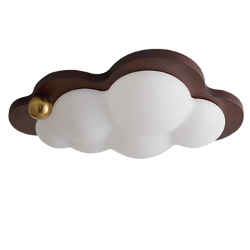 Vintage Creamy Ceiling Lights Fixture American Retro Clouds Ceiling Lamps Romantic Bedroom Children Room Lamp Antique Home Indoor Lighting Eye Protect