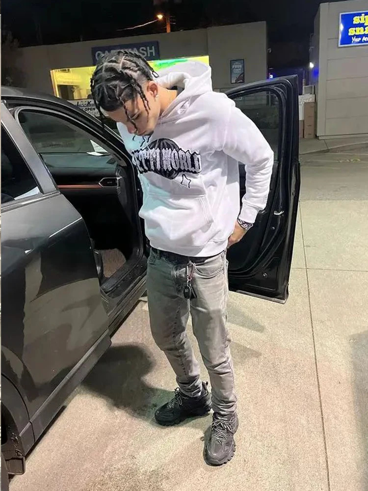 High Street Harajuku Punk Graphic Printing Y2K Hoodie Sportswear Gothic Oversized Hip Hop Jacket Top Casual Zipper Women 250403