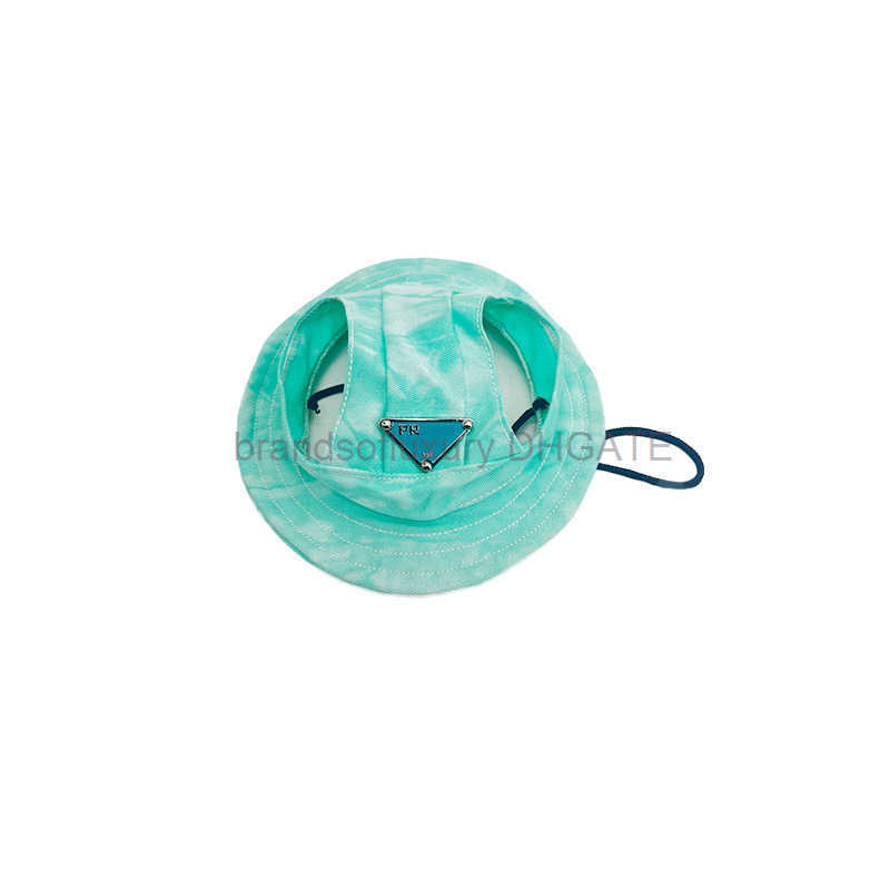Trendy Dog Hat Summer Sunshade Hat Pet Tie Dyed Hat Baseball Duck Tongue Hat Sunscreen Fisherman Hat Teddy