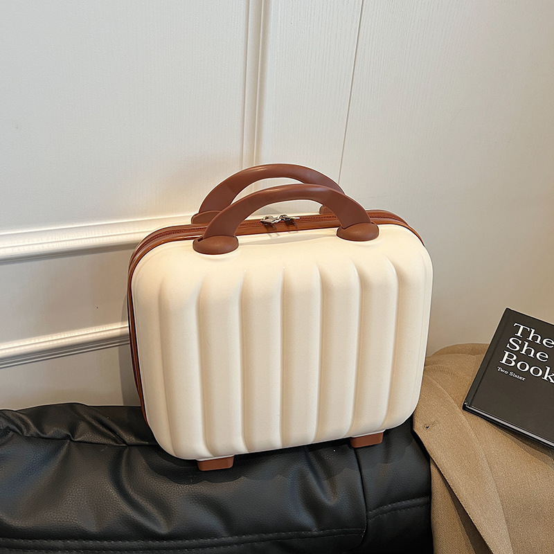 Handheld Small Suitcase Inch Female Companion Hand Gift Mini Boarding Portable Storage Bag Password Travel Makeup Box