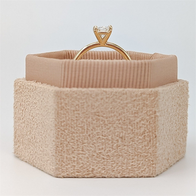 Fine Jewelry 0.50 Carat Cushion Shape Solitaire Engagement Ring 14K Yellow Gold Anniversary Wedding Gold Ring For Women
