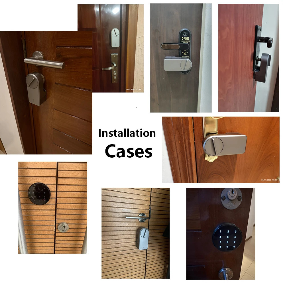 A1 Pro Max Bluetooth Smart Door Lock Tuya APP Remote Control Keyless Unlock Smart Life Cylinder DIY Easy Installation 250402