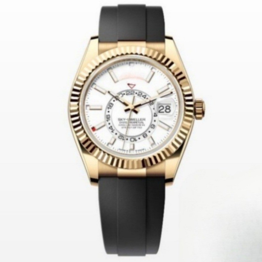 Fashion Men Watch Rubber Strap Casual Calendar Quartz Wristwatches