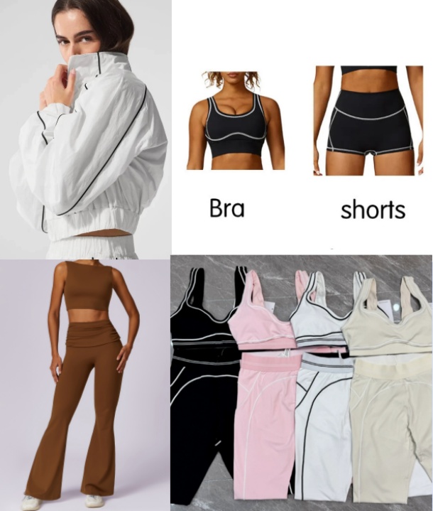 align yoga set women lingerie 2 pieces sportswear gym top workout sets sports bra fitness high waist leggings workout sports clothes JIACET Tracksuits XS ZIZE XL