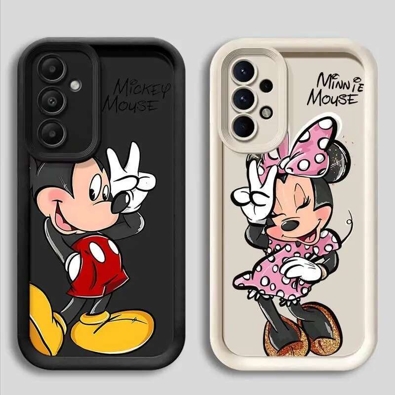 Phone Case for Samsung Galaxy A15 A25 A35 A55 A51 A71 A72 A73 A52 A52s A53 A54 5G TPU Silicone Soft Minnie Mouse